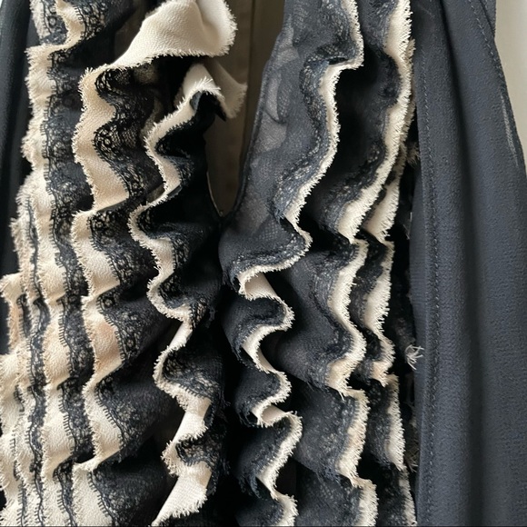 Robert Rodriguez Neiman Marcus for Target Black Lace Ruffle Top Size XS - Picture 7 of 7